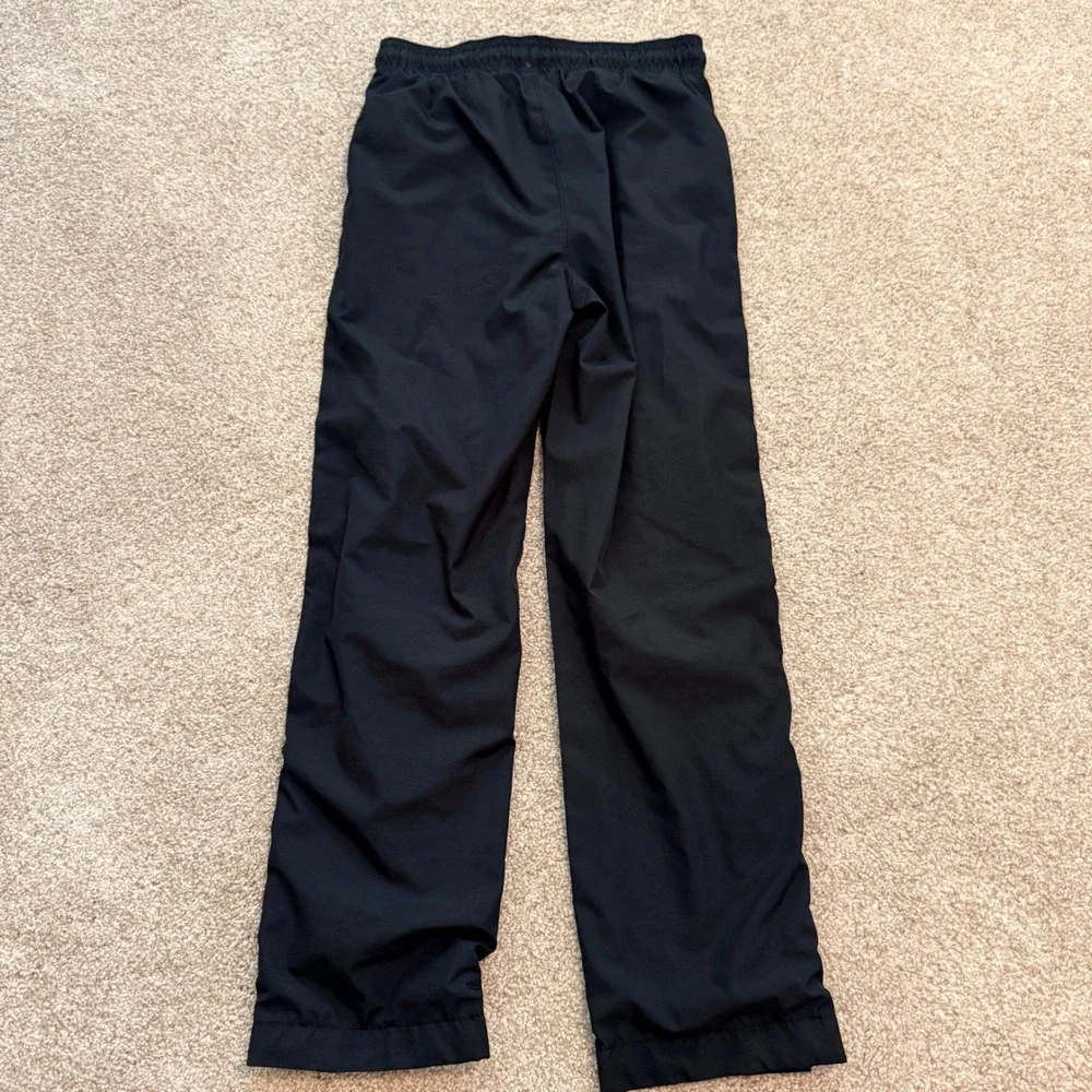 OshKosh B'gosh Track Pants Kids Size 7 Black Side Stripe Jersey Lined Joggers